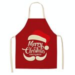 2 PCS Tessuto Biancheria per la pulizia Grembiule di Natale Decorazione della festa di Natale Grembiule, Specifica: 68x55cm (WQ-001503)