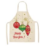 2 PCS Tessuto Biancheria per la pulizia Grembiule di natale Party Decoration Grembiule, Specifica: 68x55cm (WQ-001507)