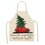 2 PCS Tessuto Biancheria per la pulizia Grembiule di natale Decorazione della festa di Natale Grembiule, Specifica: 68x55cm (WQ-001509)