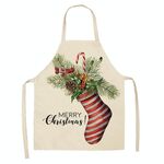 2 PCS Tessuto Biancheria per la pulizia Grembiule di natale Decorazione della festa di Natale Grembiule, Specifiche: 68x55cm (WQ-001511)