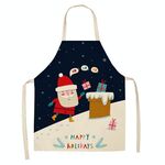 2 PCS Tessuto Biancheria per la biancheria per la pulizia Grembiule di Natale Decorazione del partito Grembiule, Specifiche: 68x55cm (WQ-001514)