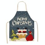 2 PCS Tessuto Biancheria per la pulizia Grembiule di Natale Decorazione della festa di Natale Grembiule, Specifica: 68x55cm (WQ-001516)