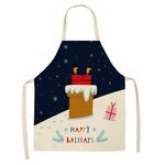 2 PZ Tessuto Biancheria per la biancheria per la pulizia Grembiule di Natale Party Decorazione Grembiule, Specifiche: 68x55cm (WQ-001518)