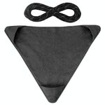 Sgabello a triangolo all'aperto Campo impermeabile Canvas portatile portatile fai da te sedia scorpione sgabello da pesca (nero)