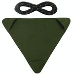 Sgabello a triangolo all'aperto Campo impermeabile Canvas portatile portatile fai da te sedia Scorpion sgabello da pesca (verde militare)