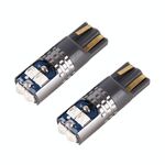 2 PCS T10 / W5W / 168 DC12-24V / 1.8W / 6000K / 140LM ​​Auto Clearance Light 4LEDS SMD-3030 Perline della lampada con decodifica e corrente costante (luce blu)