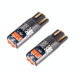 2 PCS T10 / W5W / 168 DC12-24V / 1.8W / 6000K / 140LM ​​Auto Clearance Light 4LEDS SMD-3030 Perline lampada con decodifica e corrente costante (luce rosa)
