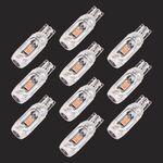 10 PCS T10 DC12V / 1W Auto Clearance Light 5LEDS SMD-3030 perline per lampada (luce rosa)