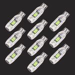 10 PCS T10 DC12V / 1W Auto Clearance Light 5LEDS SMD-3030 perline della lampada (luce verde)