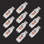 10 PCS T10 DC12V / 1W Auto Clearance Light 5LEDS SMD-3030 perline della lampada (luce rossa)