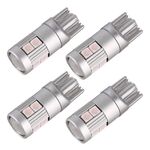 4 PCS T10 DC12V / 2W Auto Clearance Light 9leds SMD-3030 perline della lampada (luce rosa)