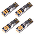 4 PCS T10 DC12V / 2W Automobile Auto Light 10LEDS SMD-3030 perline lampada (luce gialla)