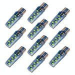 10 PCS T10 DC12V / 1.2W Auto Clearance Light 12LEDS COB Lampada perline (Ghiaccio Blue Light)