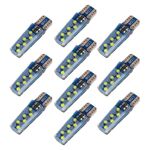 10 PCS T10 DC12V / 1.2W Auto Clearance Light 12leds COB Lampada perline (luce bianca)