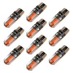 10 PCS T10 DC12V / 1W Auto Clearance Light Lamp Lamp perline (luce rosa)