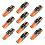 10 PCS T10 DC12V / 1W Auto Clearance Light Lamp Lamp perline (luce rossa)