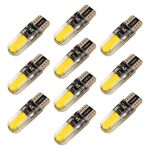 10 PCS T10 DC12V / 1W Auto Clearance Light Lamp Lamp perline (luce gialla)