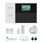 3G / GPRS + WiFi intelligente sistema di allarme con la tastiera di tocco e schermo LCD e funzioni RFID