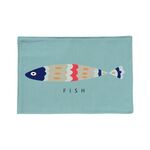 2 PCS Biancheria singolo Mediterraneo Semplice Semplice Placemat Geometrico Fresco Pothoulder Table (Pesce colorato)