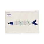 Cotone e lino singolo lato Mediterraneo semplice Semplice tappezzeria geometrica di placemat Pothoulder (pesce fresco)