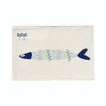 Cotone e lino Doppio strato Plus Punto antiscivolo Mediterraneo Semplice Semplice Geometrico Geometrico Placemat Pothoulder Table (Fresh Pesce)