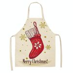 2 PCS Tessuto Biancheria per la biancheria per la pulizia Grembiule di Natale Party Decorazione Grembiule, Specifica: 47x38cm (WQ-001504)