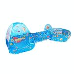 3 in 1 ZP01 Tenda per bambini Play House Tunnel Pieghevole Shooting Ocean Ball Pool Toy (Blue Sea)