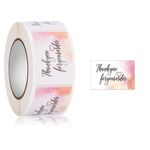5 rotoli GRAZIE GRAZIE Etichetta Sigillo Decoration Sticker, Dimensioni: 2.5x3.7cm (HA075)