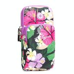 2 PCS B031 Esecuzione di Phone Mobile Phone Sport Braccio Borsa All'aperto Sport A Fitness Borsa da cellulare Borsa da polso Borsa da polso (Purple Large)