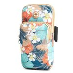 2 pz B031 Esecuzione di Phone Mobile Phone Sport Braccio Borsa All'aperto Sport Fitness Borsa da cellulare Borsa da polso (grigio grande)