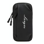 Correre il sacchetto del braccio del braccio del telefono cellulare Sport Yoga Fitness Borsa per cellulare (B221 Nero)