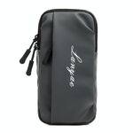 Correre il sacchetto del braccio del braccio del telefono cellulare Sport Yoga Fitness Borsa per cellulare (B221 Grigio)