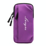 Correre il sacchetto del braccio del telefono cellulare Sport Yoga Fitness Borsa per cellulare del fitness (B221 viola)