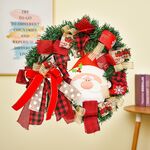 Decorazioni di Natale Canna ghirlanda ghirlanda porta appendiabiti, dimensioni: 38 cm (vecchio vecchio)