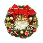Decorazione natalizia ghirlanda ghirlanda porta rattan appeso, specifica: confezione regalo doppia campana