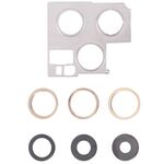 Coperchio della lente della fotocamera con staffa di fissaggio per iPhone 13 Pro Max (oro)