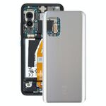 Coperchio posteriore della batteria di vetro con adesivo per Asus Zenfone 8 ZS590ks (argento smerigliato)
