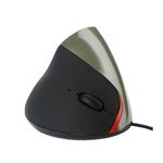 JSY-12 5 Tasti USB Wired Mouse verticale Mouse ergonomico Brace Brace Mouse ottico (grigio argento)