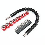 2 Set Drill Elettrico Accoppiamento universale Accoppiamento Bit Set multifunzionale Ambito flessibile Elettrico Set di accessori per trapano, Stile: 20 pezzi / set