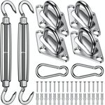 24 in 1 304 Acciaio inossidabile Acciaio inox Accessori a vela ACCESSORI DI VIA Diamond Fibbia Fiore Cestello a molla Fibbia, Specifiche: M6 Set