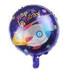 10 PCS Space Pallone in alluminio Palloncino Bambini Decorare Birthday Party Decoration Balloons, Stile: Ruota rotonda