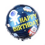 10 PCS Space Palloncino in alluminio Palloncino Bambini Decora la decorazione della festa di compleanno Palloncini, Stile: Blu