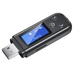 K15Pro con schermo LCD Adattatore Bluetooth Ricevitore audio Trasmettitore 3,5 mm AUX Vivavoce per auto