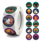 10 PZ Halloween per bambini Adesivi giocattolo Decorazione regalo Decorazione regalo Autoadesivi di tenuta, Dimensioni: 2,5 cm / 1 pollice (K-89-R1)