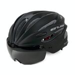 GUB K80 Plus Casco da bici con visiera e occhiali (nero)