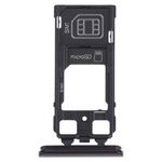 Vassoio della scheda SIM + vassoio della scheda SIM Vassoio / vassoio della scheda Micro SD per Sony Xperia 1 / Xperia XZ4 (nero)
