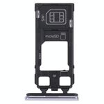Vassoio della scheda SIM + vassoio della scheda SIM Vassoio / vassoio della scheda Micro SD per Sony Xperia 1 / Xperia XZ4 (Grigio)