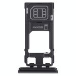 Vassoio della scheda SIM + Vassoio della scheda Micro SD per Sony Xperia 1 / Xperia XZ4 (nero)