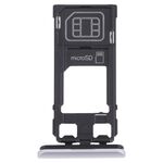 Vassoio della scheda SIM + vassoio della scheda micro SD per Sony Xperia 1 / Xperia XZ4 (Argento)