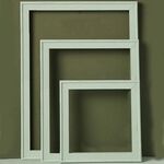 3 in 1 Diverse taglie Morandi colore in legno fotogramma serigrafica serie colore spray vernice foto puntelli fotografia sfondo ornamenti (verde chiaro)